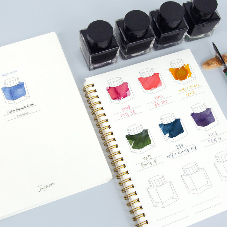 Wearingeul - Jaquere Ink Color Chart Notebook A5 (Impression)