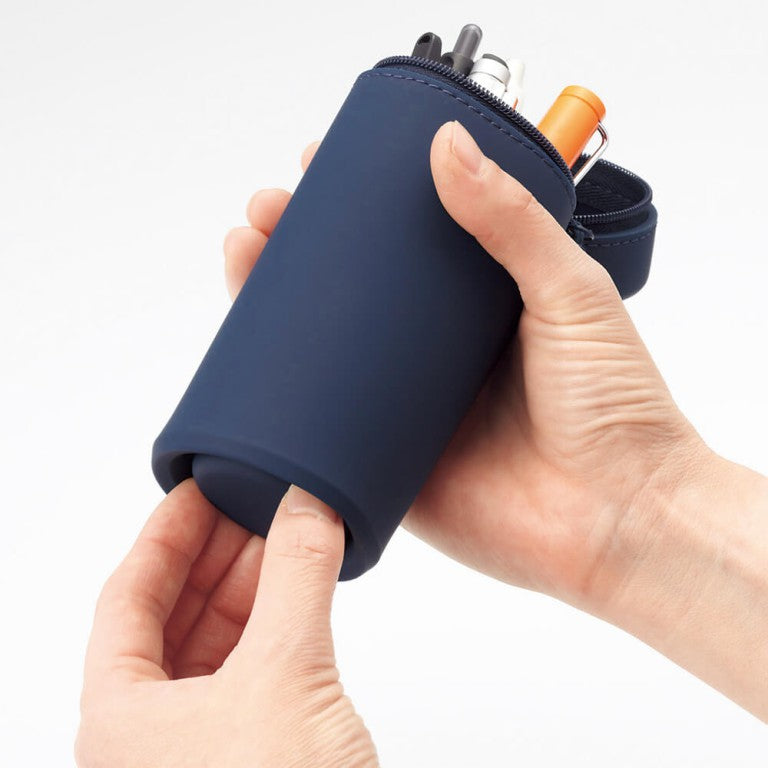 Lihit Lab Smart Fit Act Stand Pen Case (Round) Small