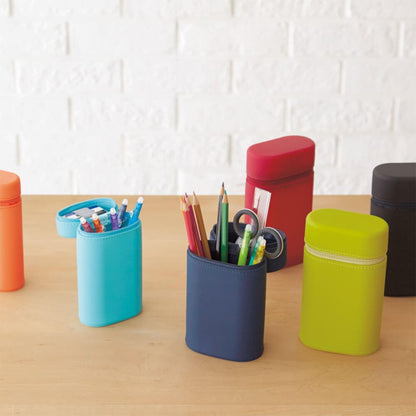 Lihit Lab Smart Fit Act (Oval Type Small) Stand Pen Case