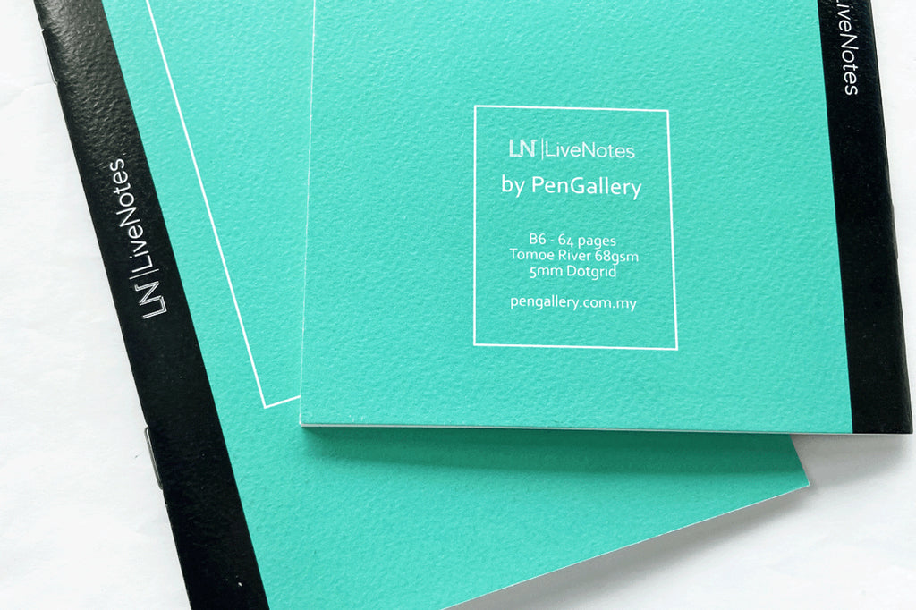 LiveNotes B6 Green Notebook (Dot Grid) Everything Calligraphy