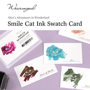 Wearingeul - Jaquere Smile Cat Ink Swatch Cards (50 sheets)