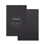 Rhodia Calligraphy Pad (Horizontal Line) Carbon Black/Grey Maya