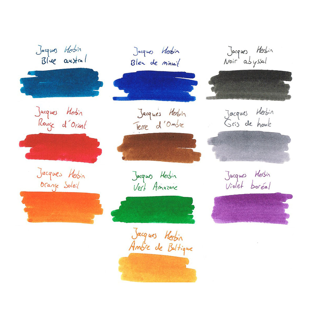 J. Herbin Essential Fountain Pen Ink Cartridges [Set of 7]
