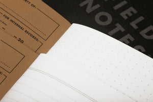 Field Notes Pitch Black Dot-Graph and Ruled Paper