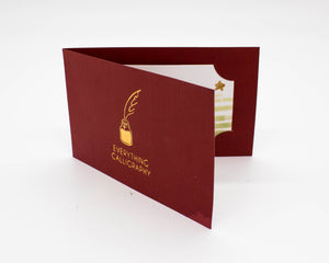 Everything Calligraphy Christmas Gift Cards