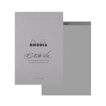 Rhodia Calligraphy Pad (Horizontal Line) Carbon Black/Grey Maya