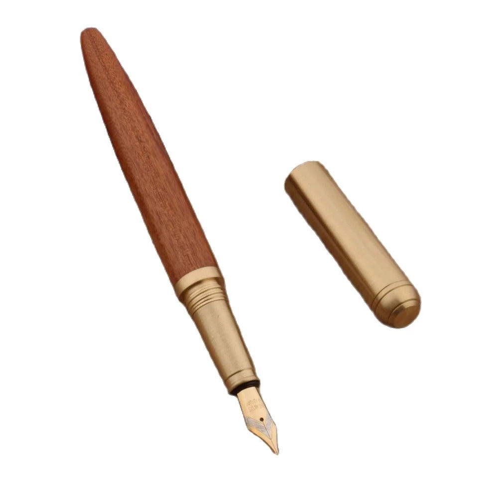 Wooden Fountain Pen Brass Rosewood – Everything Calligraphy