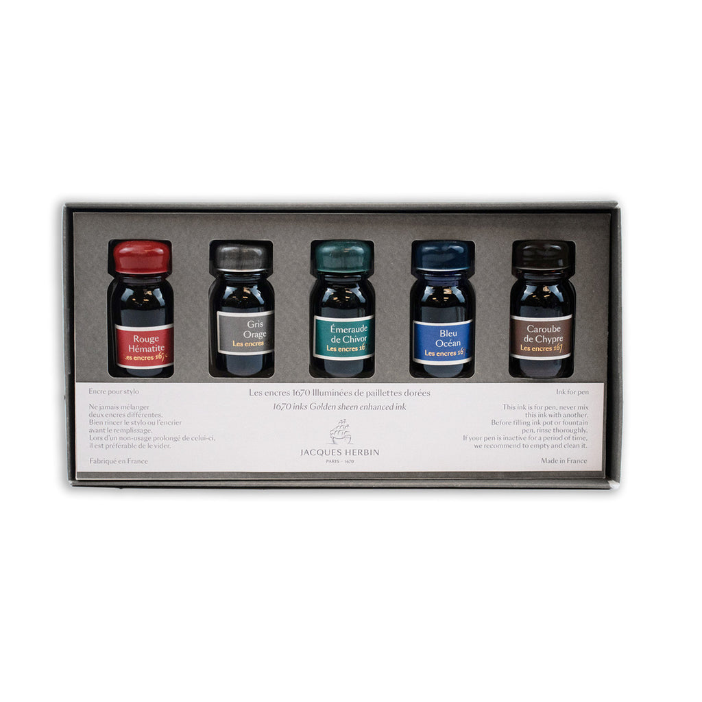 J. Herbin 1670 Anniversary Ink Set (10ml Bottled Inks Set of 5)