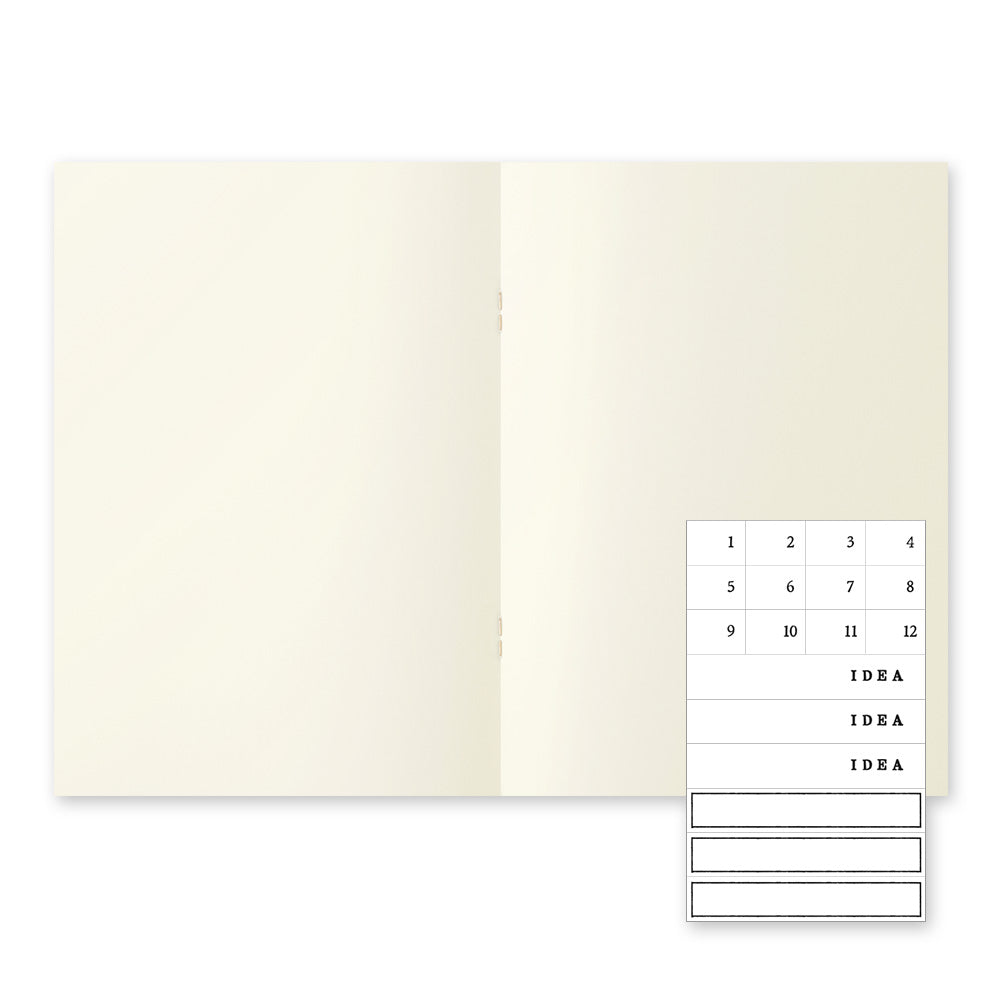 Midori Notebook Light A5 English Caption (3pcs pack)