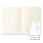 Midori Notebook Light A5 English Caption (3pcs pack)