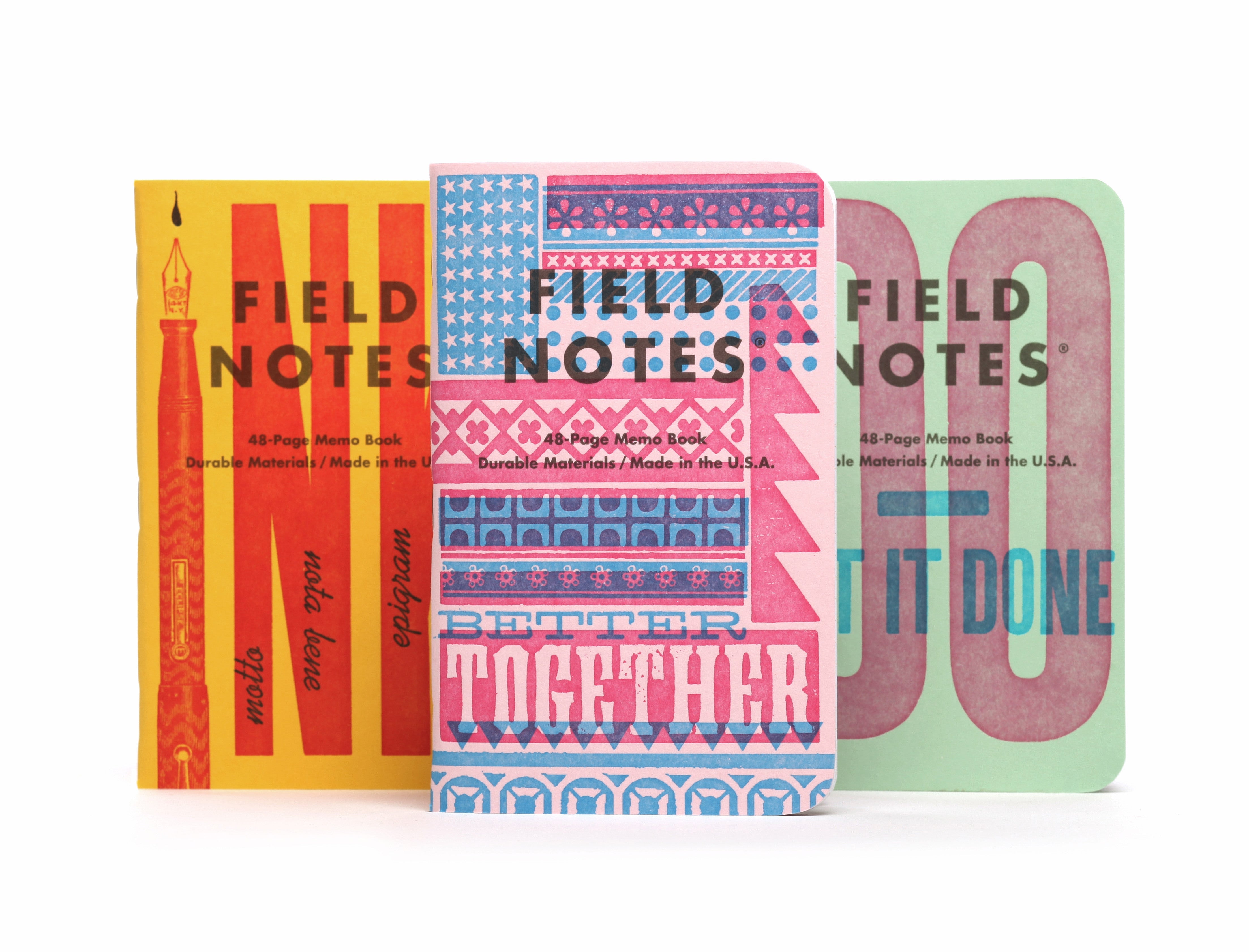 Field Notes United States of Letterpress Notebooks