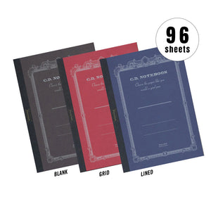 Premium C.D. Notebooks (A6/A5/B5/A4) Grid/Lined/Plain (96 sheets)