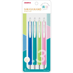 Zebra Sarasa Nano 0.3 Ballpoint Pens Set of 4