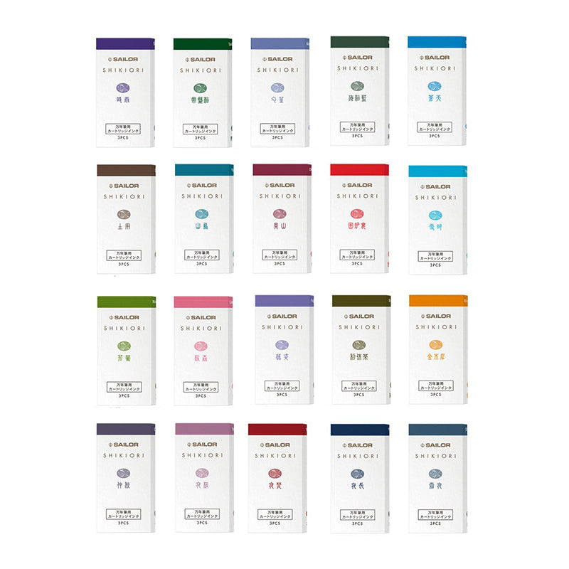 Sailor Shikiori Four Seasons Ink Cartridges (3 pcs/per pack)