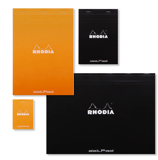 Rhodia Pads [Classic Black and Orange]