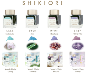 Sailor Shikiori Fountain Pen Ink (20ml) Four Seasons / Sound of Rain / Fairytale