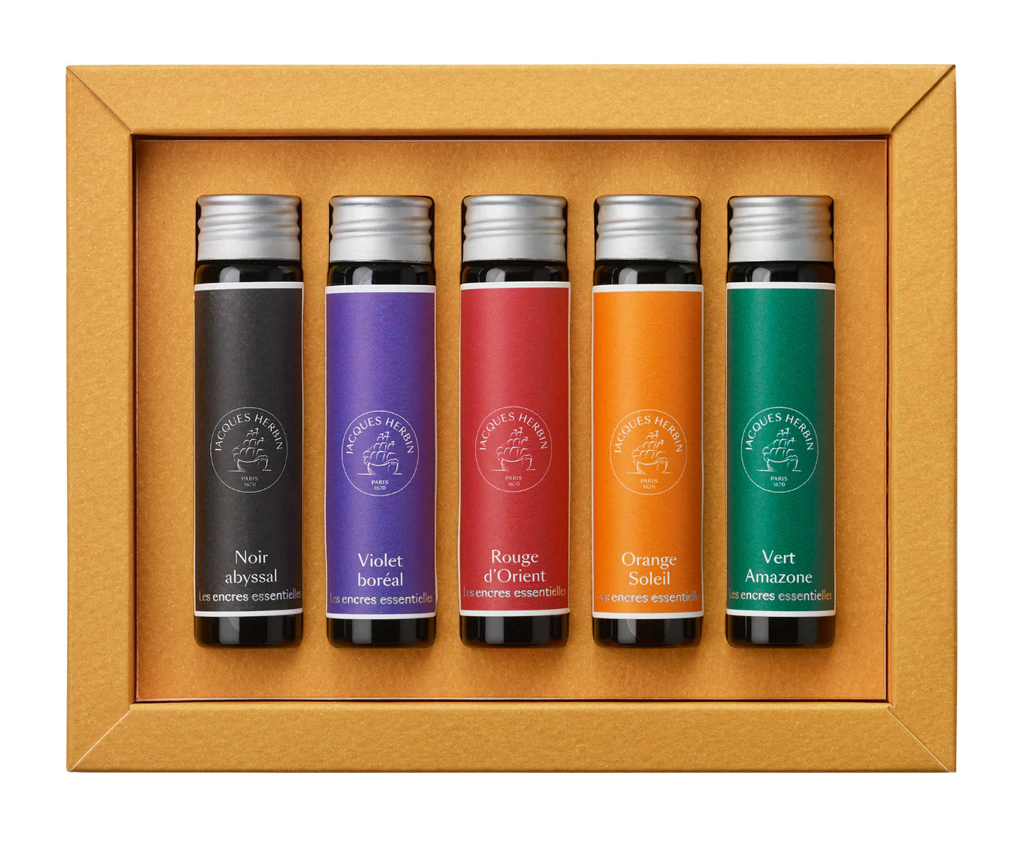 J. Herbin Essential Miniature Fountain Pen Ink Set [15ml]