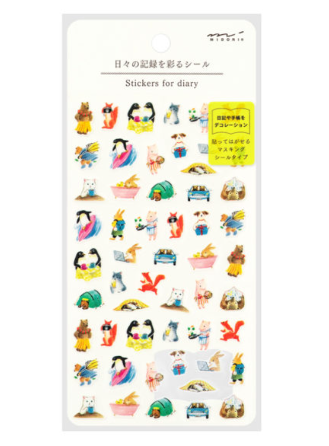 Midori Stickers for Diary Daily Records