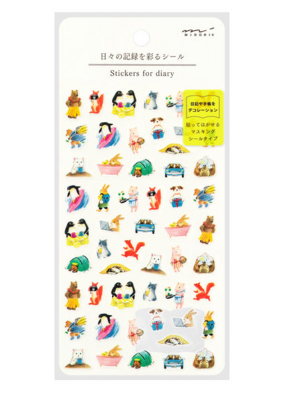 Midori Stickers for Diary Daily Records