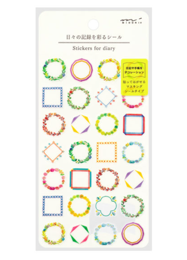 Midori Stickers for Diary Daily Records