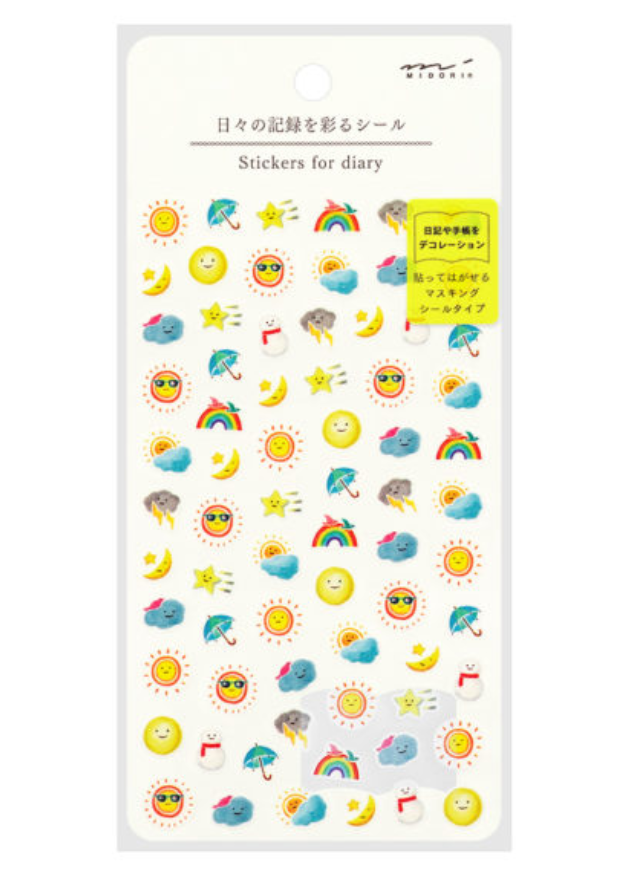 Midori Stickers for Diary Daily Records