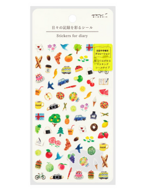 Midori Stickers for Diary Daily Records