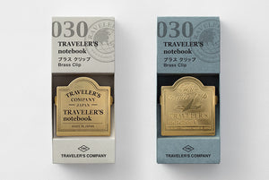 Traveler's Notebook Brass Clip Airplane