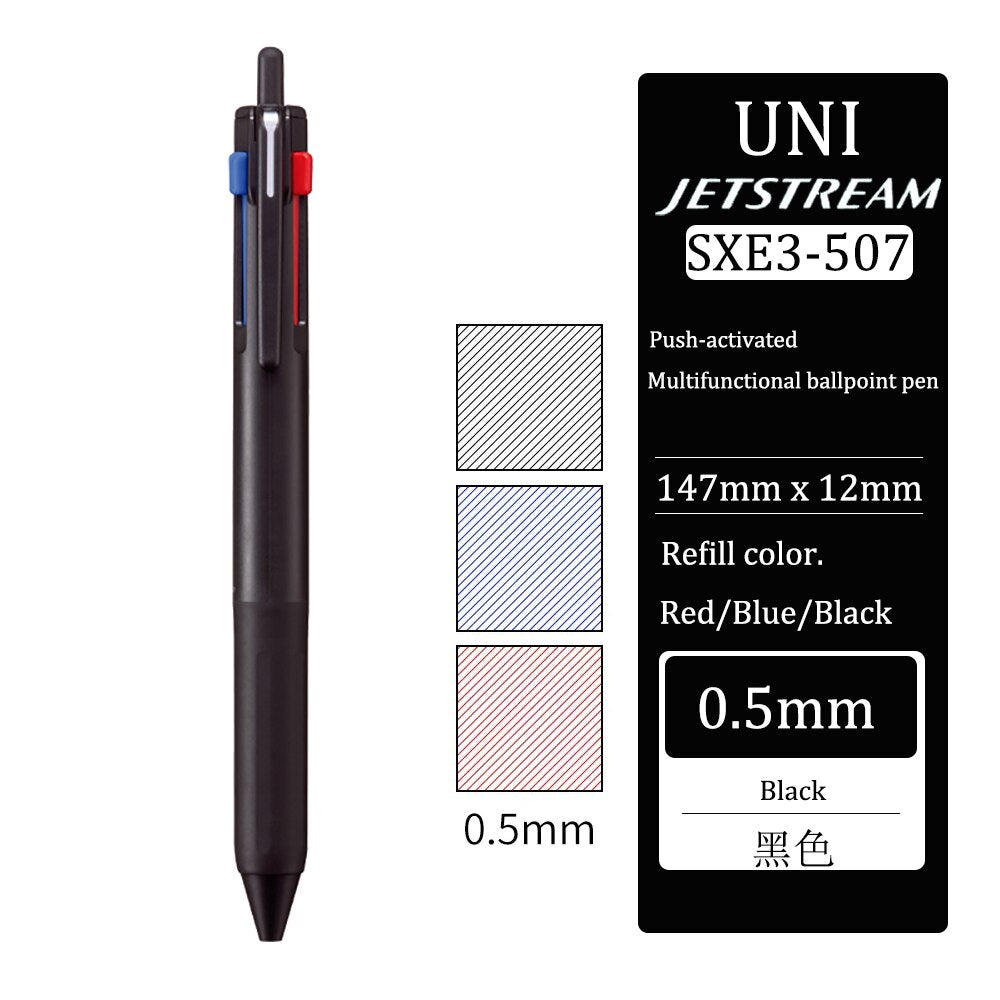 Uni-ball Jetstream SXE3-507 (0.5) 3-Color Ink Ballpoint Pens