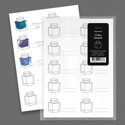 Wearingeul - Jaquere Impression Ink Color Chart Paper A5 (20 sheets)