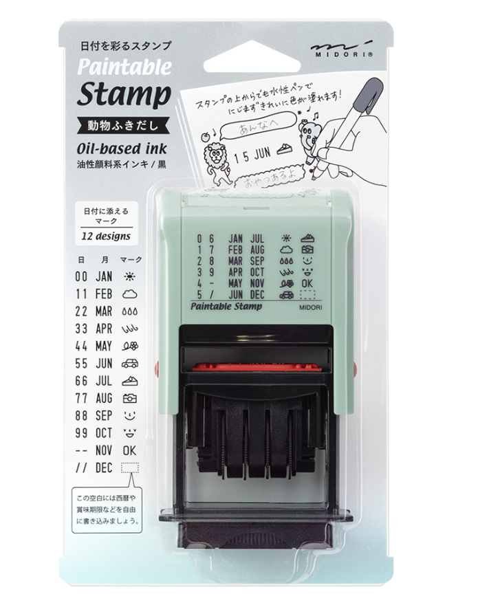 Midori Paintable Rotating Date Stamps – Everything Calligraphy