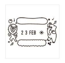 Midori Paintable Rotating Date Stamp Stationery