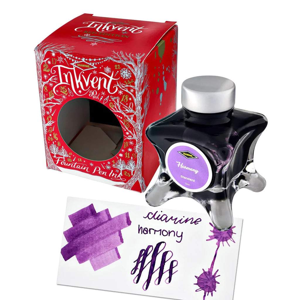 Diamine Inkvent Fountain Pen Ink (50ml) Red Edition- Standard