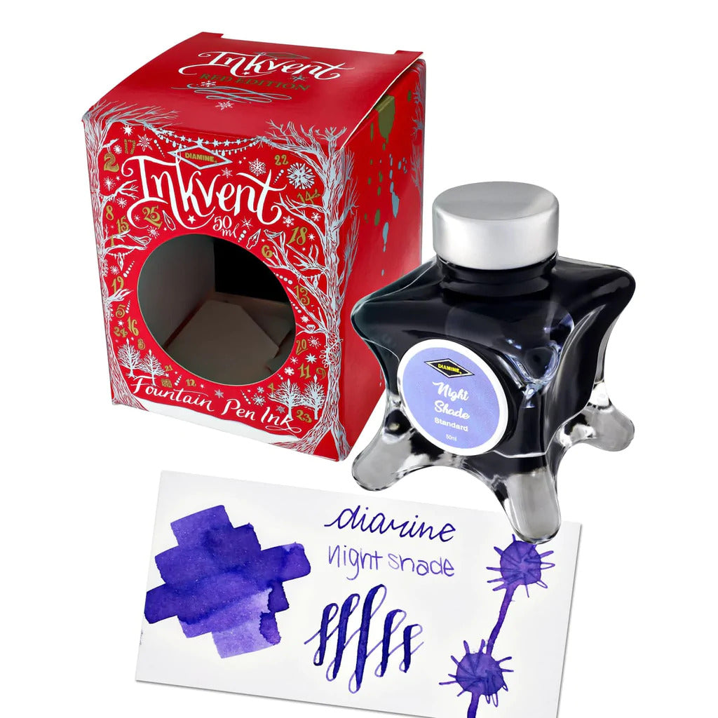 Diamine Inkvent Fountain Pen Ink (50ml) Red Edition- Standard