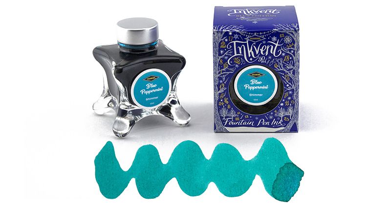 Diamine Inkvent Fountain Pen Ink (50ml) Blue Edition- Shimmer