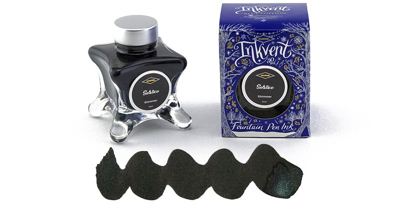 Diamine Inkvent Fountain Pen Ink (50ml) Blue Edition- Shimmer