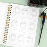 Wearingeul - Jaquere Ink Color Chart Notebook A5 (Impression)