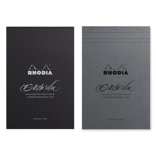 Rhodia Calligraphy Pad (Horizontal Line) Carbon Black/Grey Maya