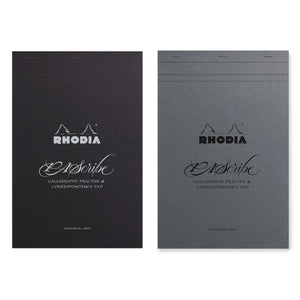 Rhodia Calligraphy Pad (Horizontal Line) Carbon Black/Grey Maya