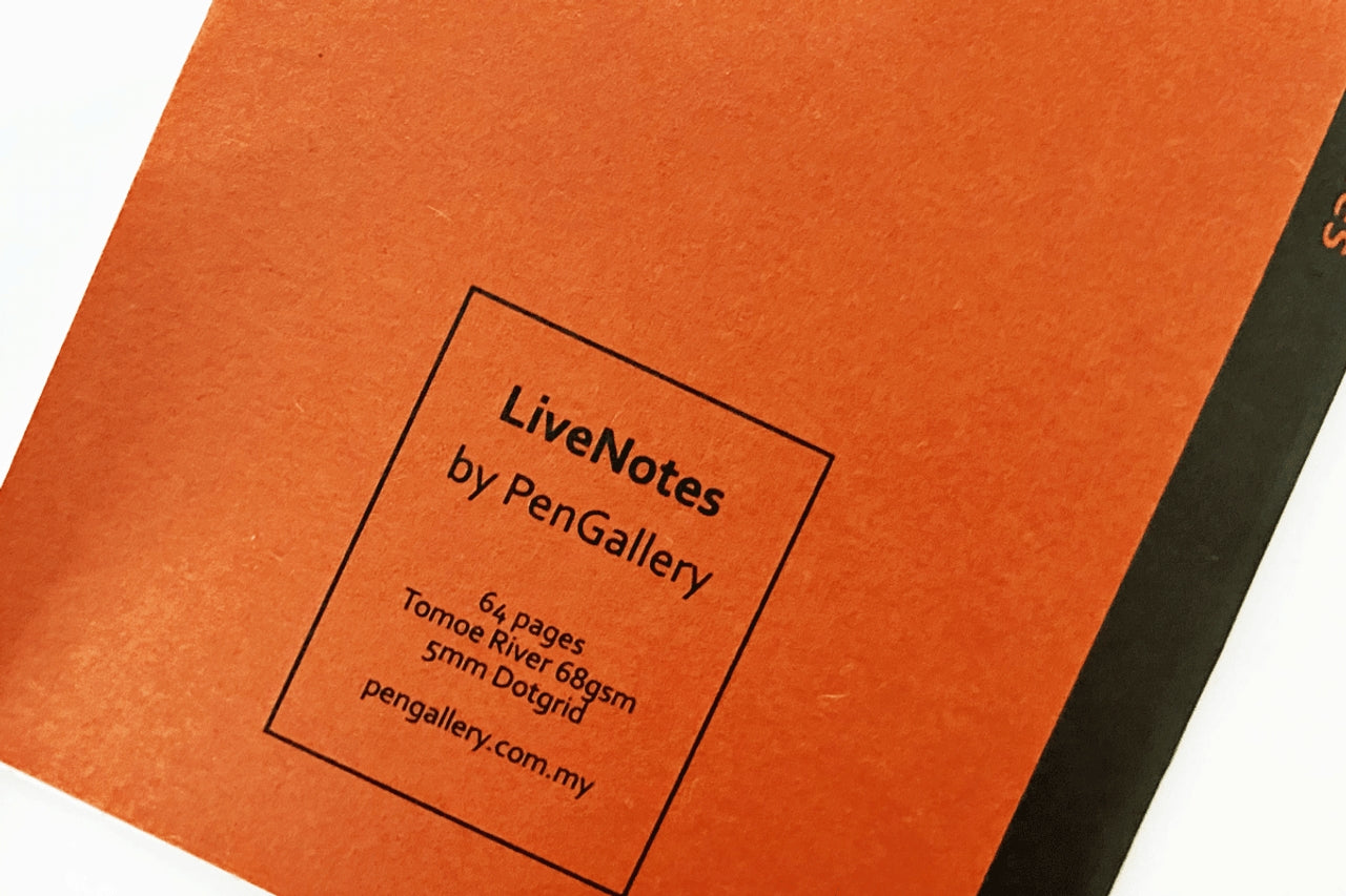 LiveNotes TN Notebook Insert Orange/Olive (Dot Grid)