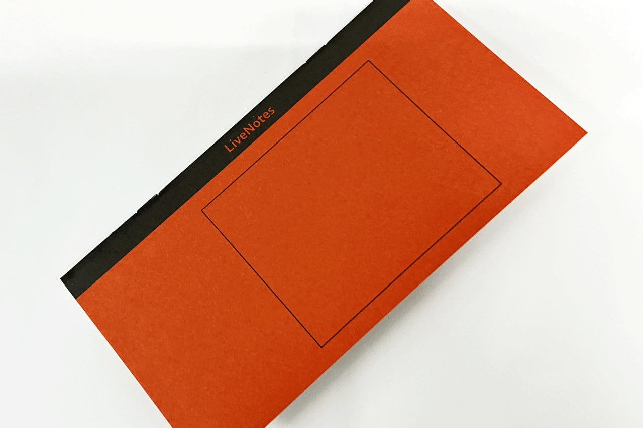 LiveNotes TN Notebook Insert Orange/Olive (Dot Grid)