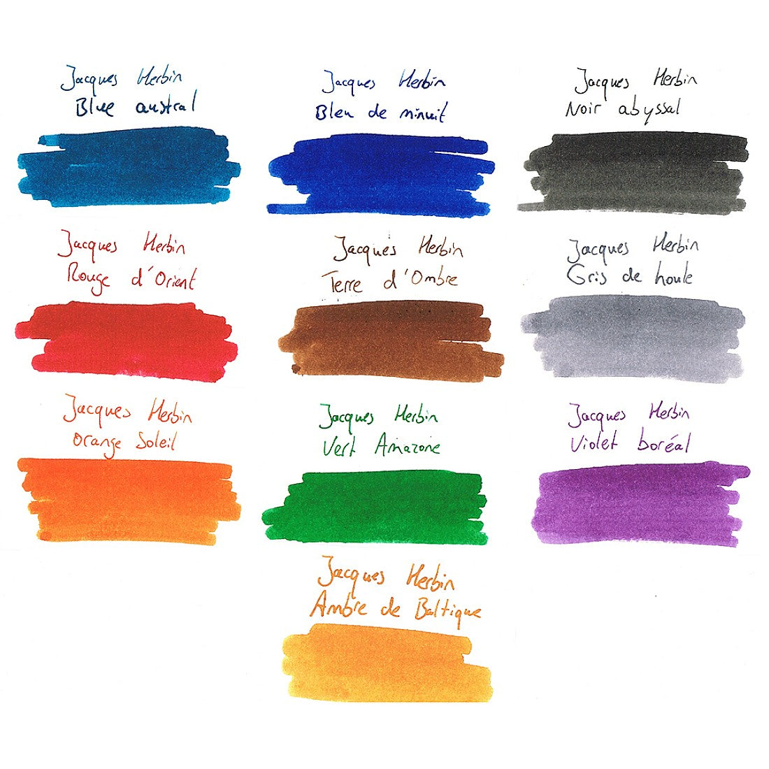 J. Herbin Essential Miniature Fountain Pen Ink Set [15ml]