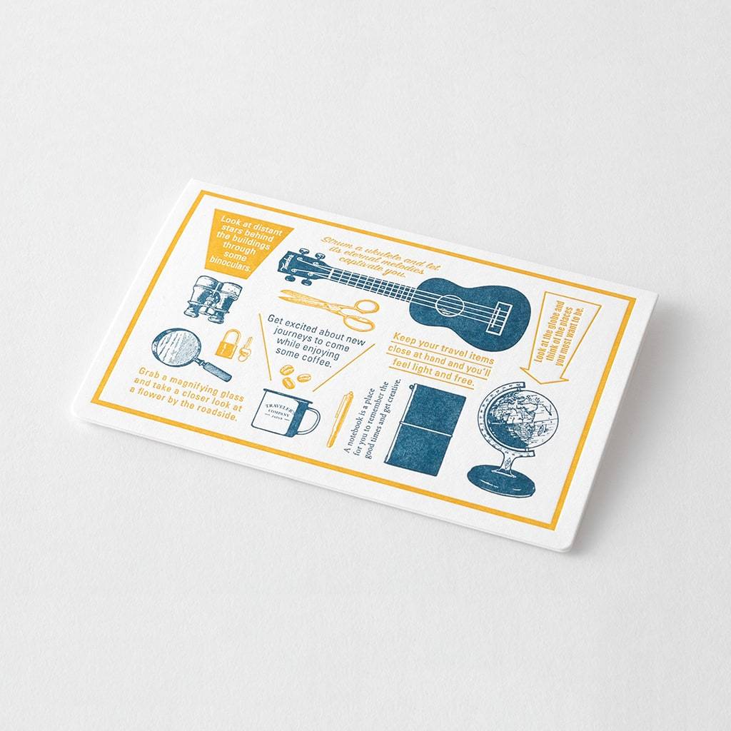 Traveler's Notebook Travel Tools Letterpress Card