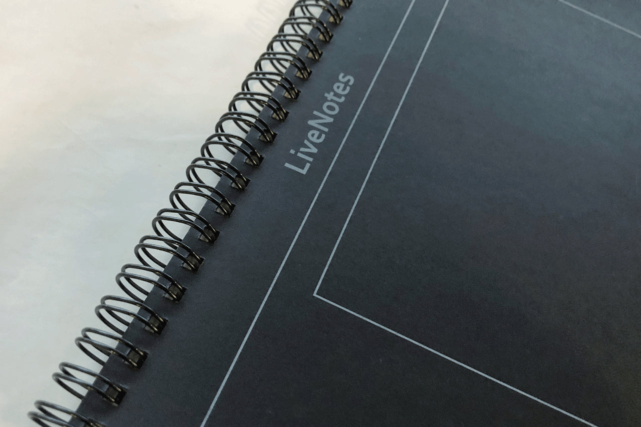 LiveNotes (A5) Wirebound Hardcover Notebook (Dot Grid)