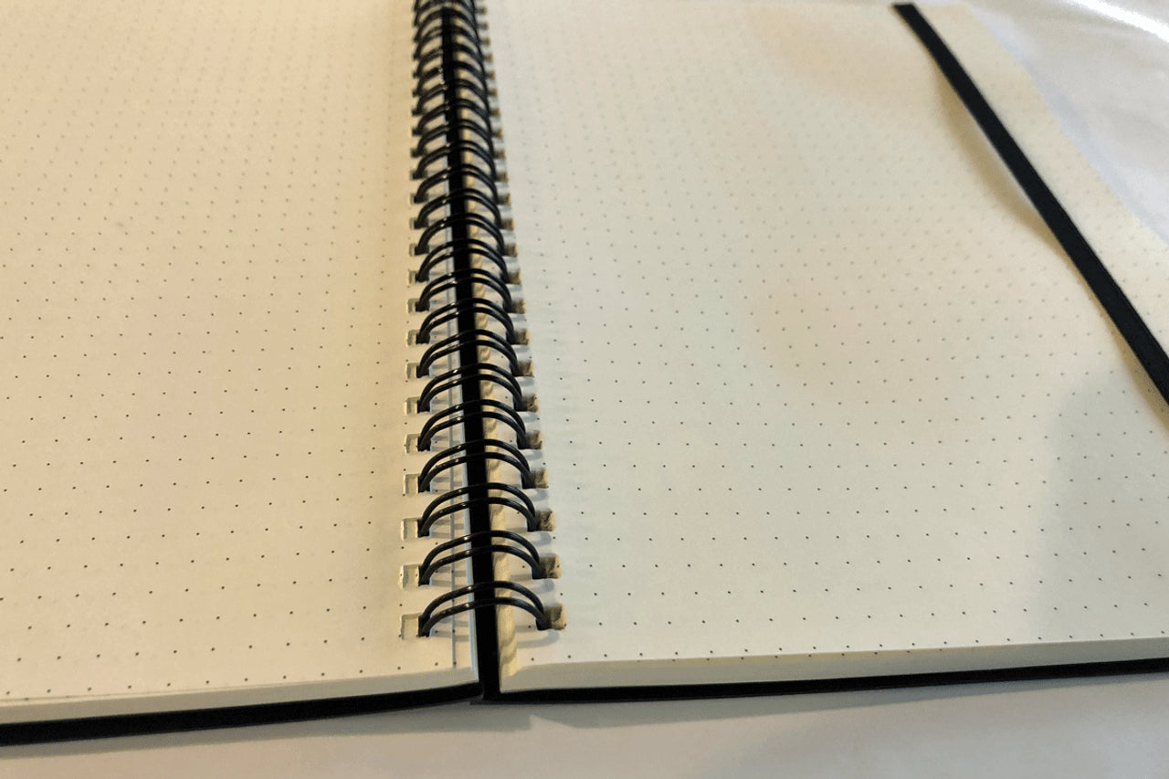 LiveNotes (A5) Wirebound Hardcover Notebook (Dot Grid)