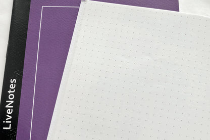 LiveNotes A5 Purple Manggis Notebook (Dot Grid)
