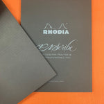 Rhodia Calligraphy Pad (Horizontal Line) Carbon Black/Grey Maya