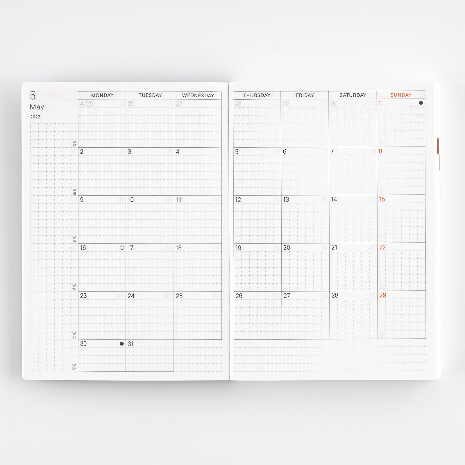 Hobonichi Techo Planner Book [Eng / A6 / Jan Start / Mon Start]