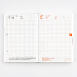 Hobonichi Techo Planner Book [Eng / A6 / Jan Start / Mon Start]