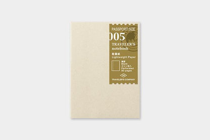 Traveler's Notebook Refill (Passport Size)