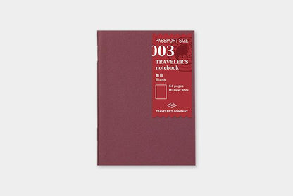 Traveler's Notebook Refill (Passport Size)